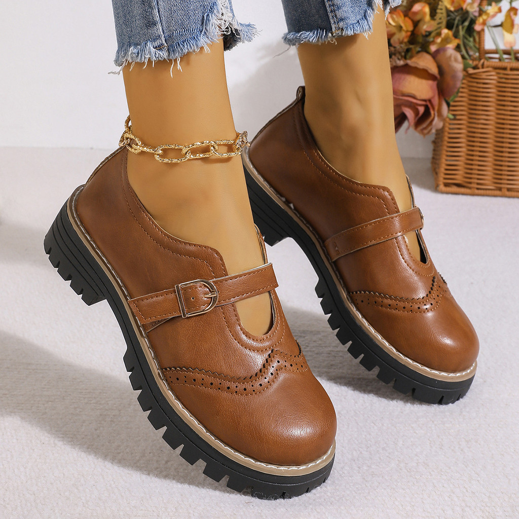 Size Lớn Loafer Nữ Mùa Xuân 2026 Phong Cách Mới Thường Ngày Khóa Phẳng Loafer Nữ Giày Đơn Bán Buôn