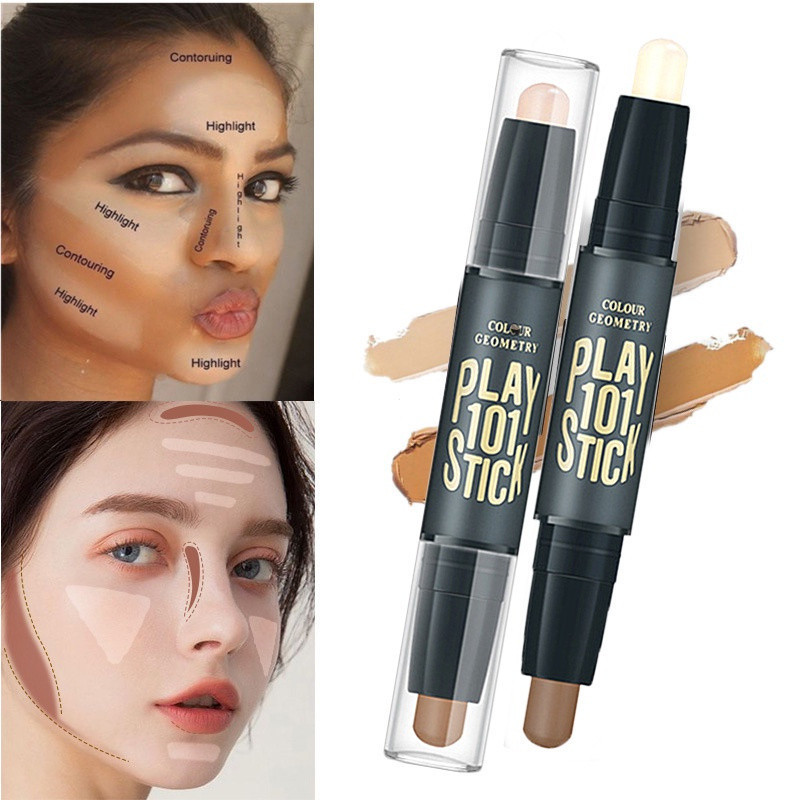 LAMEILA LAMEILA ® Đầu đôi 2in1ContourStickFaceContourTrimmingHighli