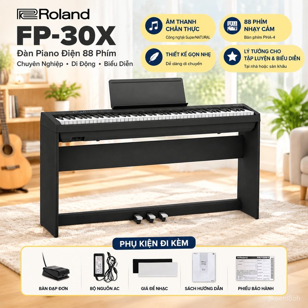 Đàn piano điện Roland FP-30X 88 phím gia đình sân khấu di động