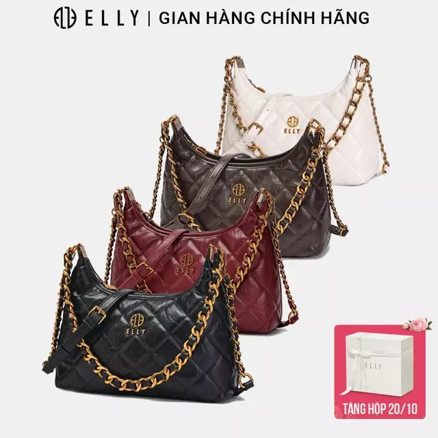 [Tặng hộp 20.10] Túi xách nữ ELLY EL382 túi đeo chéo đeo vai xách tay thời trang cao cấp công sở