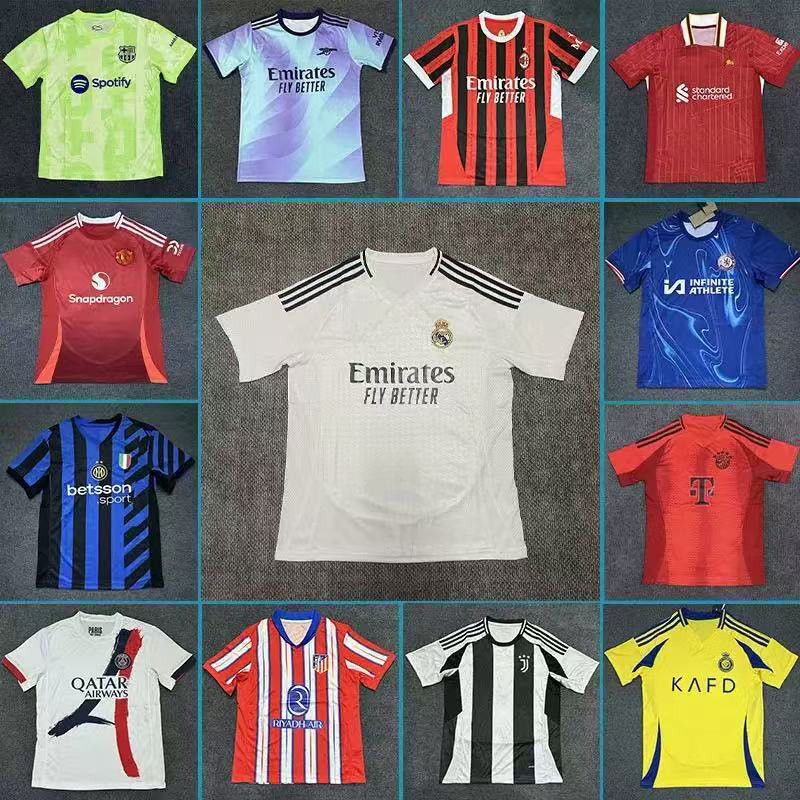 Barcelona Jersey Inter AC Real Madrid Arsenal Naples Paris Dort Atletico Benfica Short-Sleeved Footb