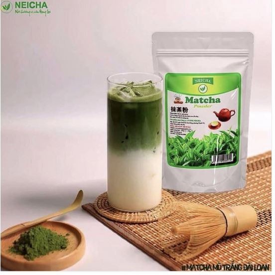 Bột trà Xanh Neicha gói 500gr- Bột Matcha Neicha 500gr - Hellashop Chương Mỹ