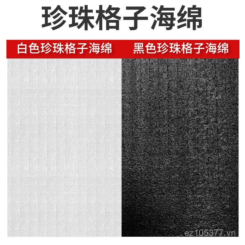 Bọt Ban Checkered Hand-Tear Bao Bì Checkered Ngọc Trai Cotton Ngọc Trai Miếng Bọt Biển Cotton DIY Sa