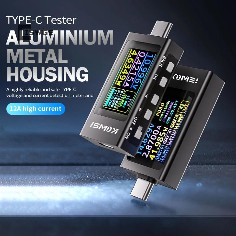 [CISWGE] Màn hình kỹ thuật số đa chức năng KWS-X1 DC Ampe kế điện áp Type-C Đồng hồ đo điện thoại di