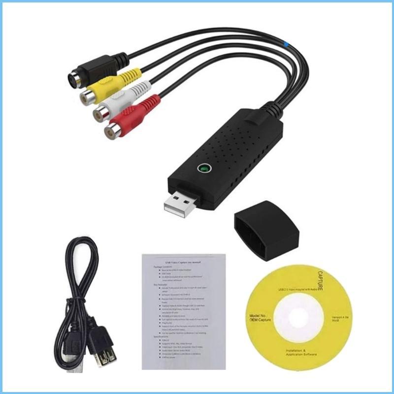 EZ 1-Way USB 2 0 Dễ Dàng Chụp Video Thẻ Truyền Hình VHS PC Chuyển Đổi Thẻ 1 Kênh Chuyển Đổi