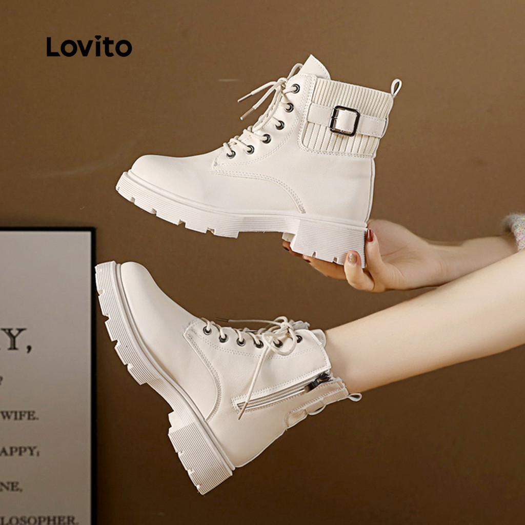 Lovito Boots Dệt Chất Sang Trọng Cho Phụ Nữ LFA100021 | BigBuy360 - bigbuy360.vn