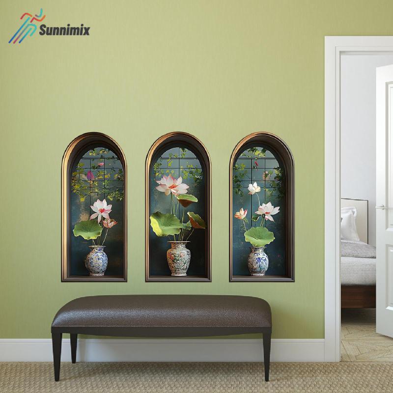 3 Cây Dán Tường Đề Can Dán Tường Vỏ Và Miếng Dán PVC Giấy Dán Tường Phông Nền Cho Lối Vào Nền Văn Ph