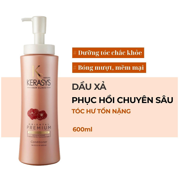 Dầu xả Aekyung Kerasys (Dưỡng tóc chắc khỏe - Dành cho tóc hư tổn nặng) 600 ml