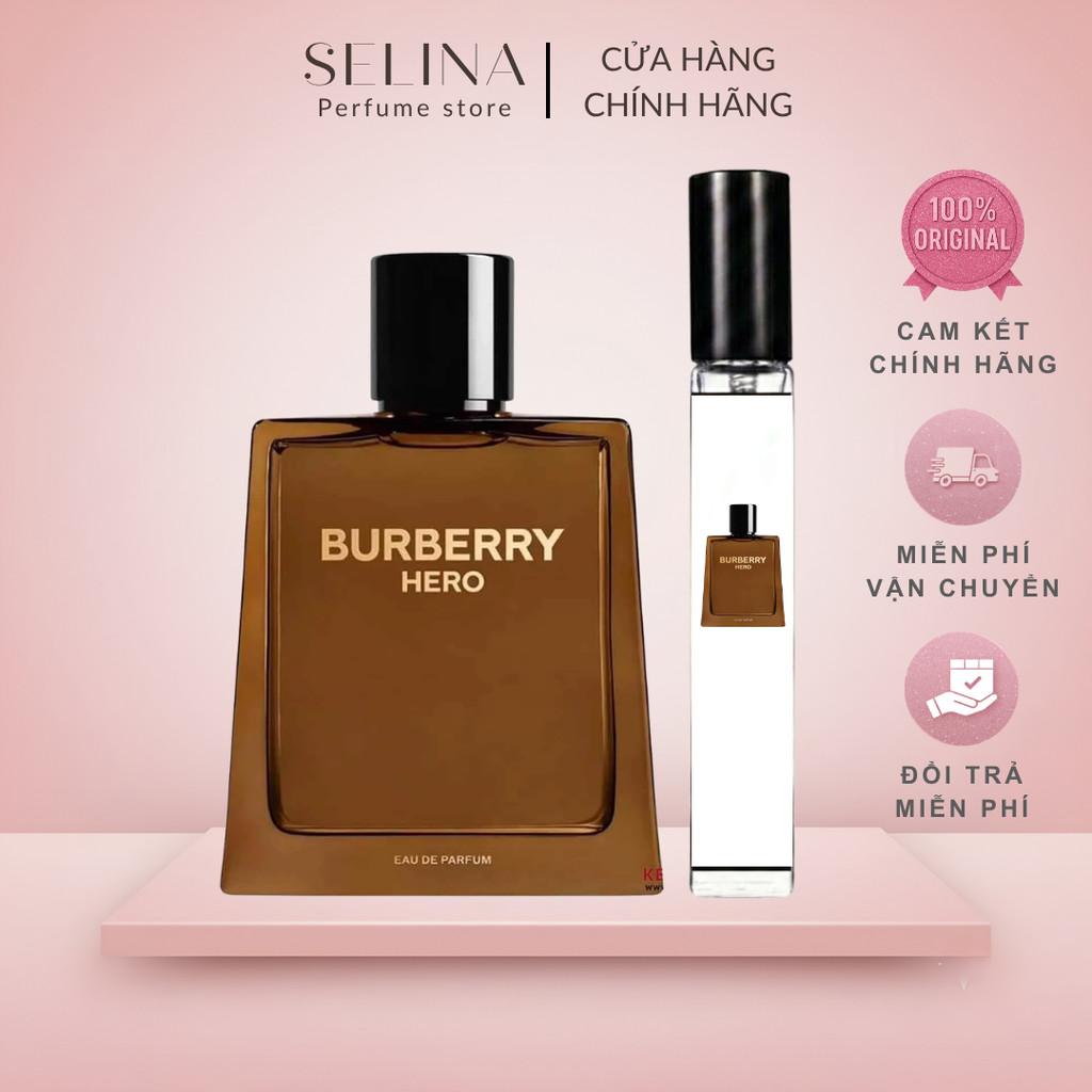 [Chính hãng] Nước Hoa Nam Chiết 10ml Burberry Hero EDP Hương Gỗ Tuyết Tùng Âm Áp, Nam Tính Hiện Đại
