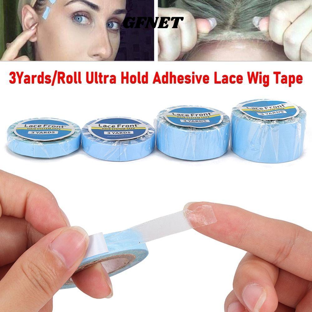 GFNET 3Yards / Cuộn Keo dán phía trước ren, Băng keo siêu giữ hai mặt, Băng keo hệ thống tóc dính ch
