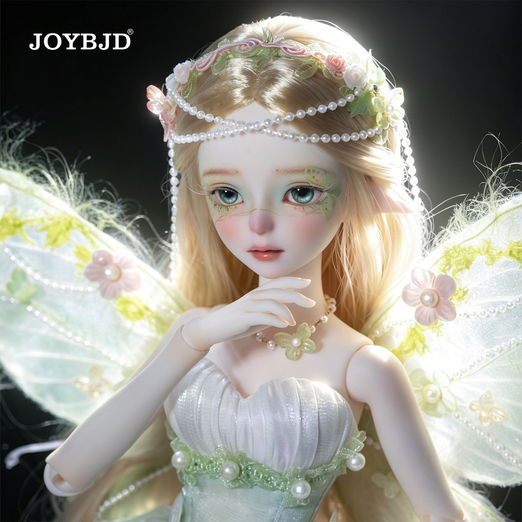 Joybjd 1 / 4 Tcelial BJD Doll FullSet B Forest Fairy Style với cơ thể Muxi Cánh bướm từ tính Đồ chơi