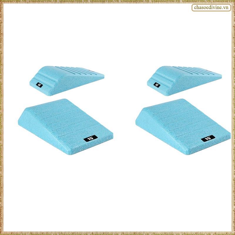 [K O G X] 4PC Squat Wedge Block Chống Trơn Trượt Chuyên Nghiệp Ramp Slant Board Cho Squats Calf Rais