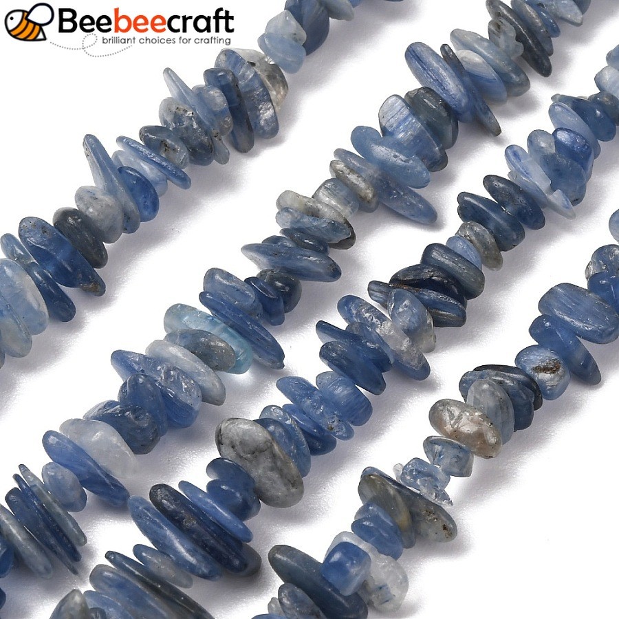 Sợi 1 Kyanite / Cyanite / Disthene Chip Hạt Dây 5-14x2-8mm Lỗ: 1mm 15.5 inch-16,1 inch