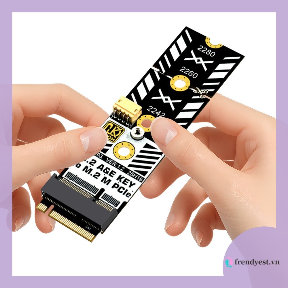 [frendyest.vn] Bộ chuyển đổi cho thẻ WiFi M.2 sang công cụ NVMe Bao gồm M2 A + E Key To M2 NVME Adap