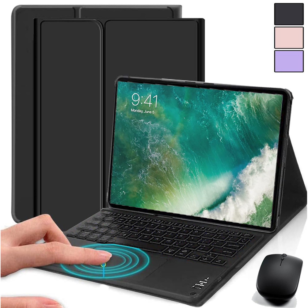 Bàn phím Trackpad có hộp đựng thức / ngủ tự động + chuột cho iPad Pro 12.9 inch 2017 Thế hệ thứ 2, i