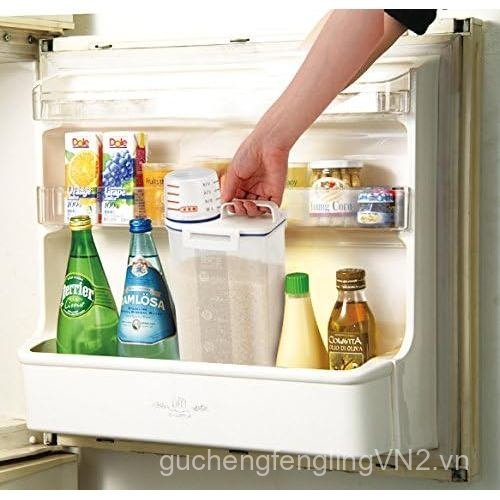 Thùng đựng gạo Asvel 7509 có vòi rót nhựa trong suốt 2KG (Trắng)