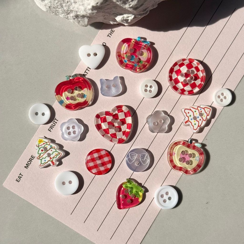 My Mystery Box Ice Trong Suốt Mixable Nút Sổ Tay Lỗ Giày May Handmade di Trang Trí Phụ Kiện Khóa Tra