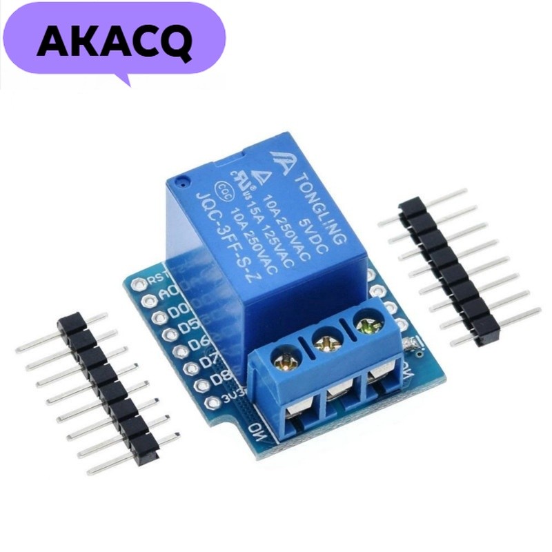 1 Bộ Một Kênh Wemos D1 Mini Relay Shield Wemos D1 Mini Relay Module ESP8266 Ban Phát Triển 1 Kênh