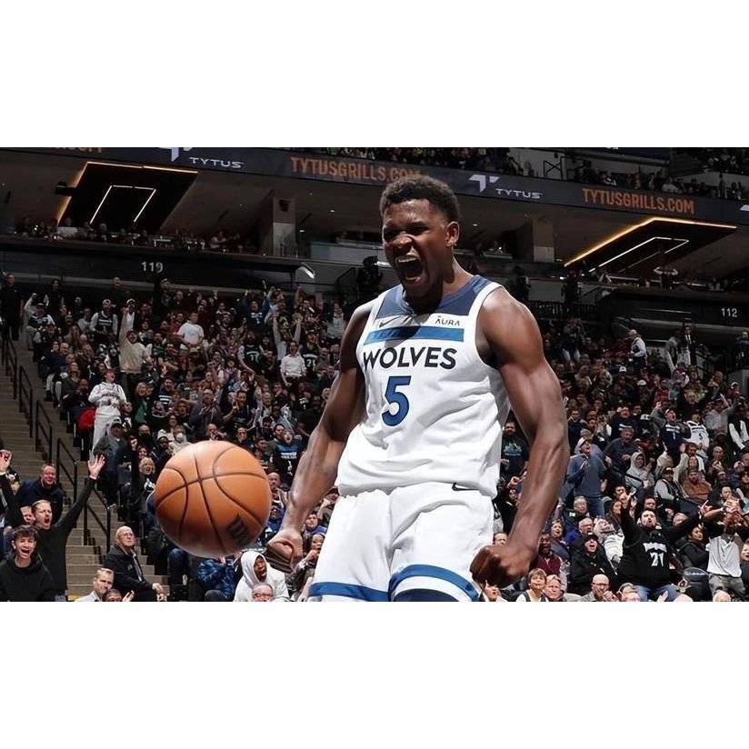 Edwards (Anthony Edwards) Số. 5 Jersey NBA League Forest Wolf No. 5 Hot Press Jersey Đồng bộ ánh sán
