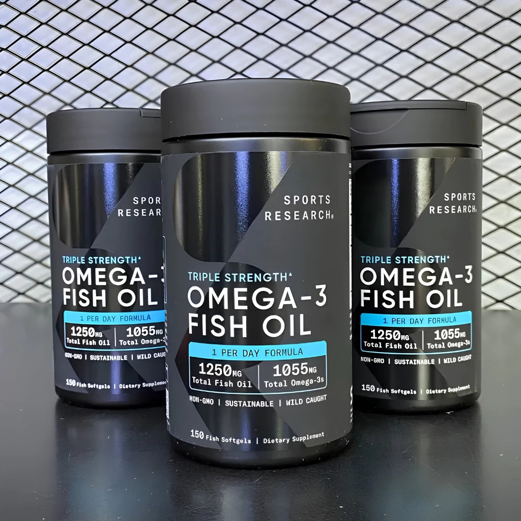 Dầu Cá Sports Research Triple Strength Omega-3 Fish Oil 150 Viên