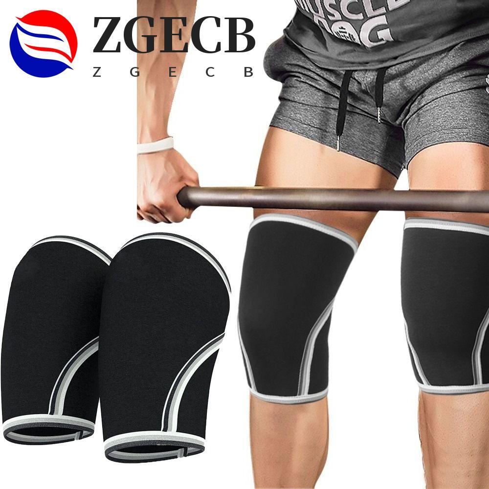 ZGECB Neoprene Bảo vệ đầu gối, Hỗ trợ dày tay áo đầu gối, Hỗ trợ Nén 7mm Powerlifting Nẹp đầu gối th