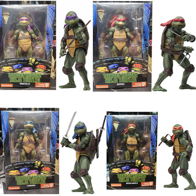 NECA Ninja Turtles 1990 Movie Edition TMNT Phiên bản giới hạn 23cm Nhân vật hành động
