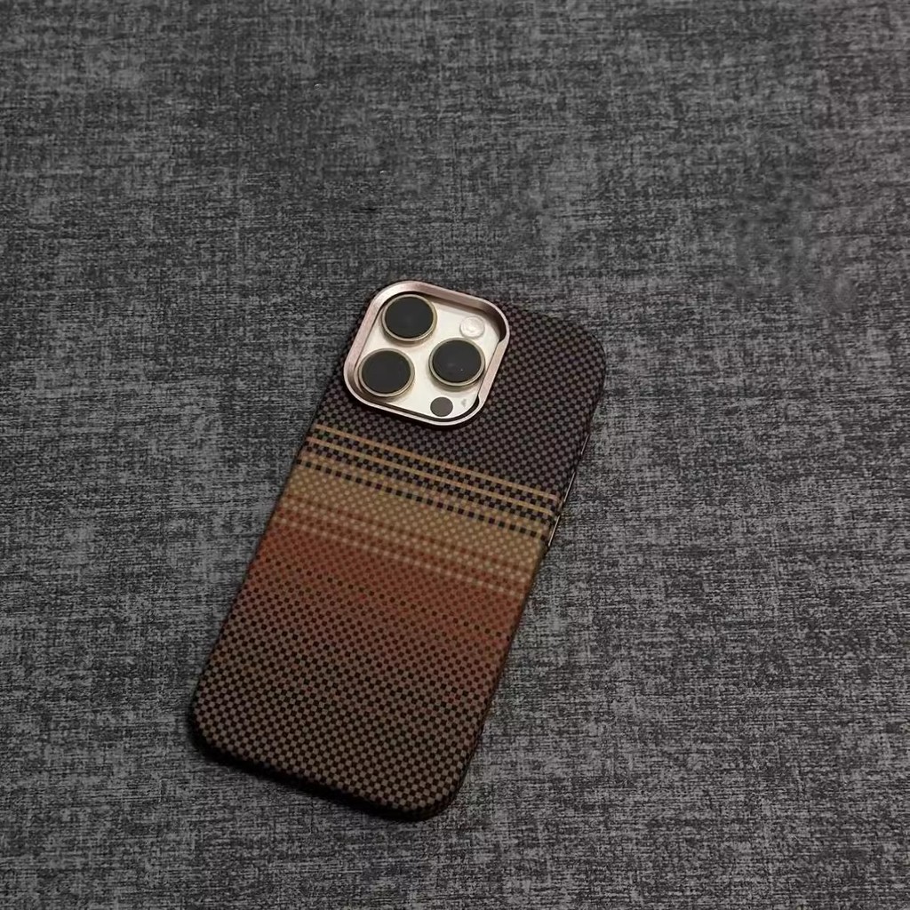 Ốp điện thoại Kevlar từ tính cho iPhone 16 17 Pro Max Vỏ bảo vệ KIMOER