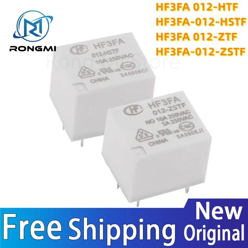 5 Chiếc Chính Hãng Mới HF3FA-012-HTF HF3FA-012-HSTF HF3FA-012-ZTF HF3FA-012-ZSTF DC12V Rơ Le 10A 4pi