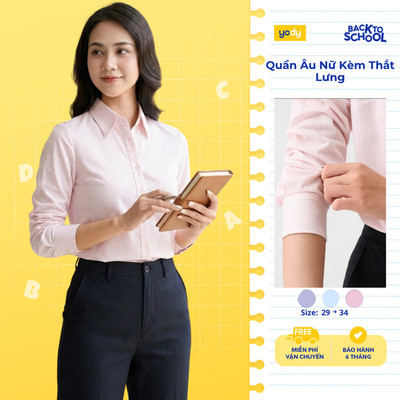 Áo Sơ-mi nữ YODY áo dài tay, vải Knit Long Sleeve Essential TRA - WOSH26A010