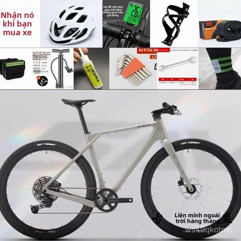 Xe đạp đua đường sỏi carbon SAVA tay ngang vượt mọi địa hình bán chạy giao nhanh tốt tốt tốt tốt tốt