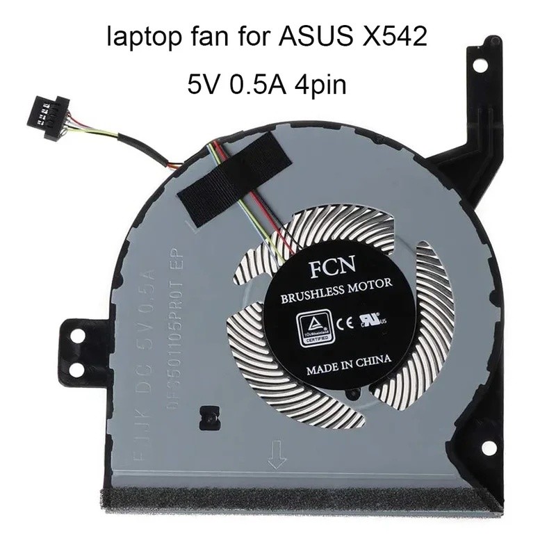 Quạt làm mát aCPU cho ASUS Vivobook X542 X542BA X542UA X542UQ X542UR F580U 13NB0FD0T04111 13N1-26P02