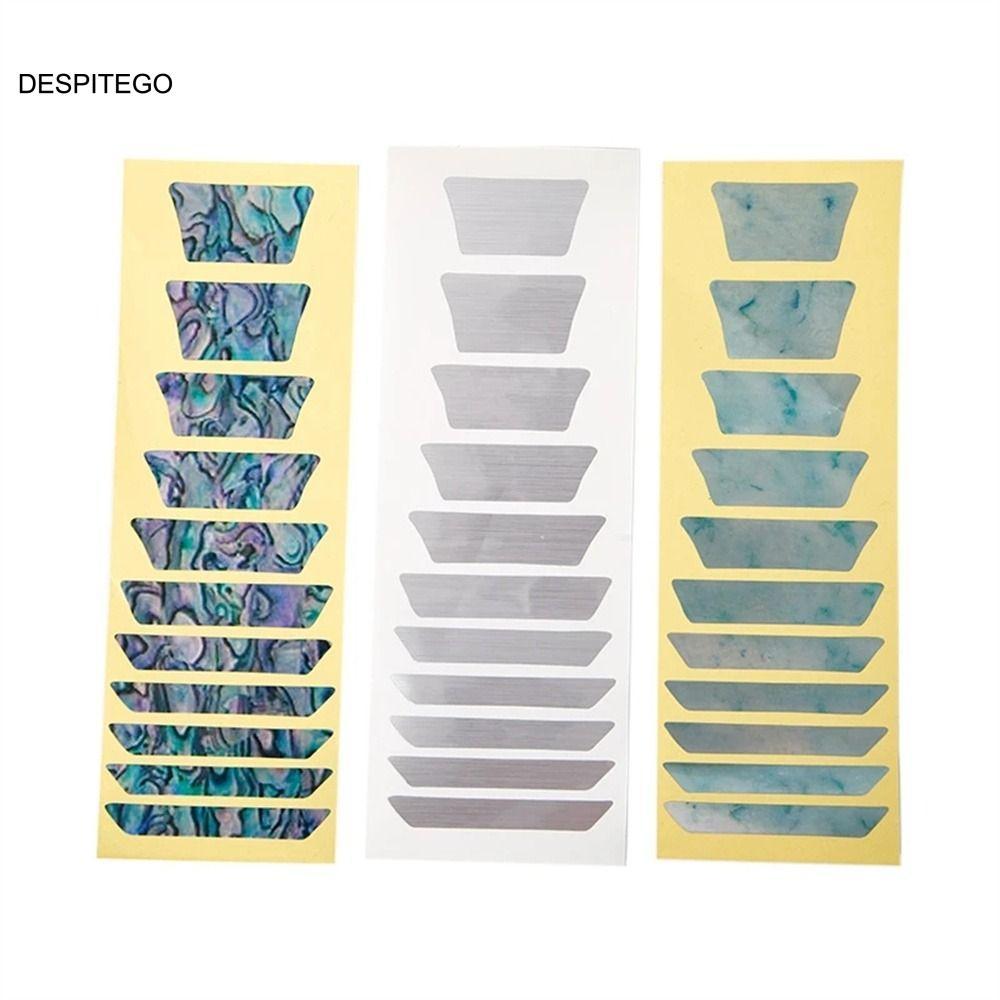 DESPITEGO Cross Inlay Đề Can Nhạc Cụ Siêu Mỏng Bass 22 Phong Cách Guitar Inlay Miếng Dán Guitarra Ph