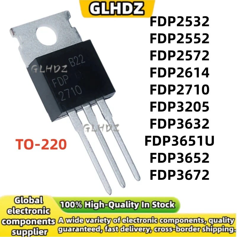TO-220 5UIDS FDP2532 FDP2552 FDP2572 FDP2614 FDP2710 FDP3205 FDP3632 FDP3651U FDP3652 FDP3672 hàng g