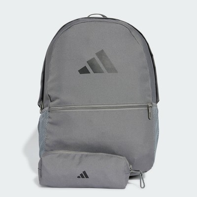 adidas Lifestyle Backpack With Pencil Case Unisex Grey JD3092