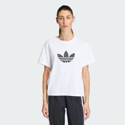 adidas Lifestyle TREFOIL TEE BOXY Women White KD6225