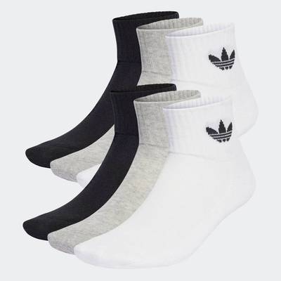 adidas Phong cách sống Bộ 6 Đôi Tất Cổ Lửng Unisex trắng IJ5628