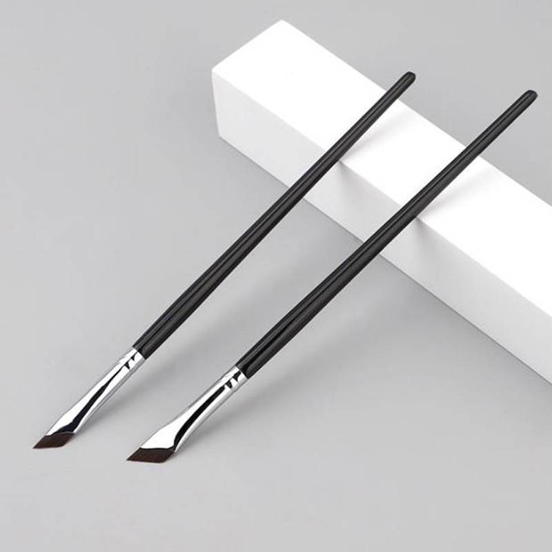 Scvn Nâng cấp de Eyeliner Brush Ultra Thin Fine Angle Flat Eyebrow Brush Under Eyes Place Makeup Bru
