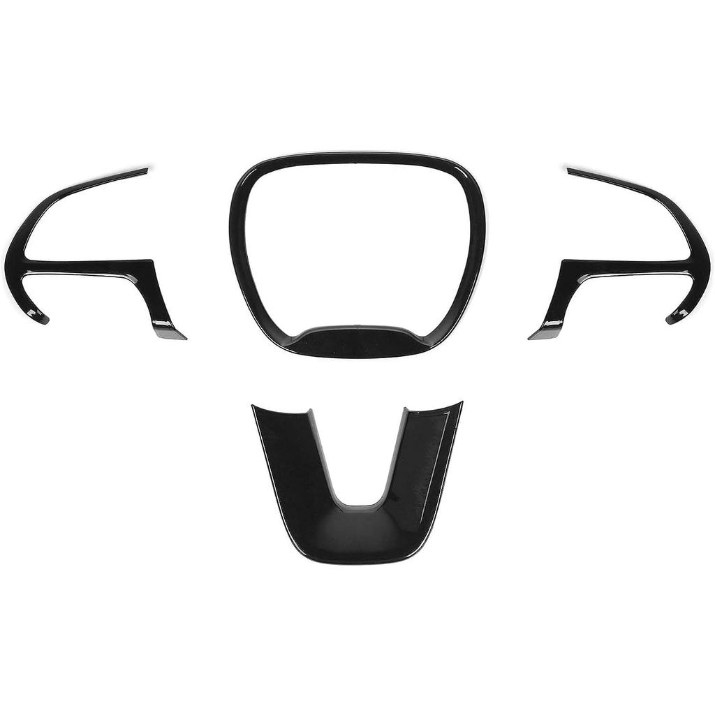 Voodonala cho Challenger Charger Center Trim Trim cho 2015-2023 Dodge Challenger Charger (Đen, 4 chi