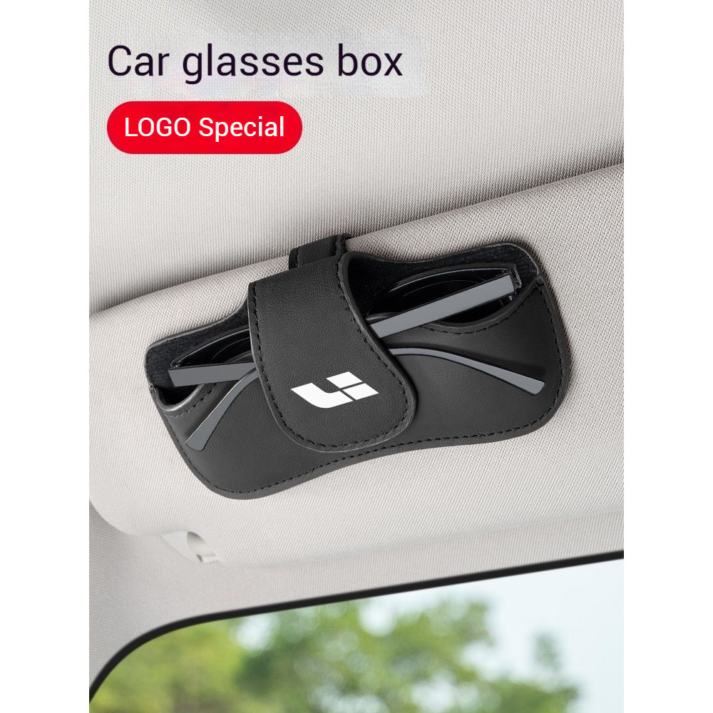 Ô Tô PU Da Kính Mát Hộp Đựng Kính Kẹp Dành Cho ĐẦU IDEAL One Li Auto L6 L8 L7 Mega i8