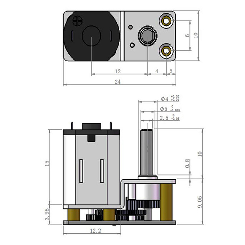 Uốn Cong N20 Dc 3v 6v 12v Kim Loại Bánh Răng Động Cơ Bánh Răng Bánh Răng Động Cơ 30rpm 50rpm 60rpm 1