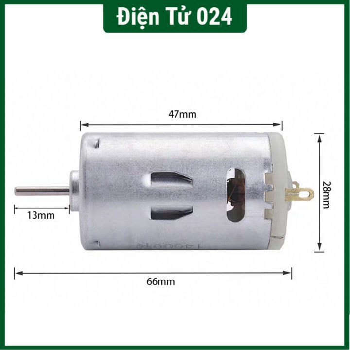 ĐỘNG CƠ DC RS390 6-24VDC