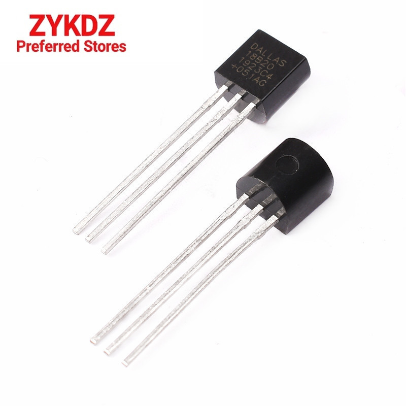 10 Cái / lốc Cảm Biến chip Điện Tử DS18B20 TO-92 18B20 chip Cảm Biến Nhiệt Độ IC 18b20 Tự Làm Điện T