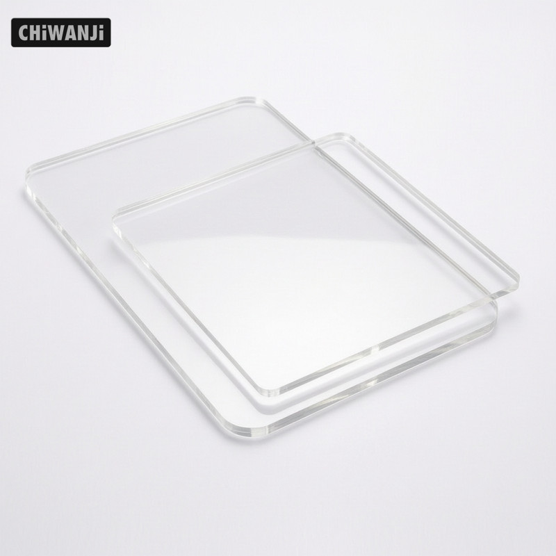 Đế dụng cụ đất sét Acrylic trong suốt DIY Tấm cán đất sét dày 10cm x 10cm x 4mm