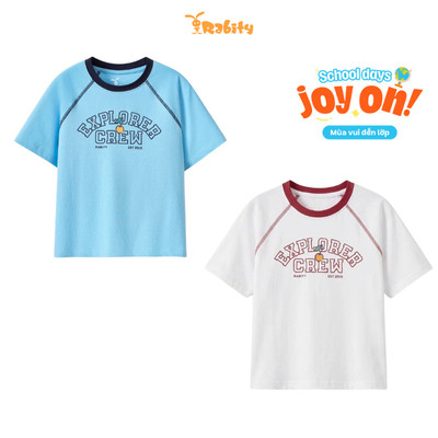 Áo thun ngắn tay bé trai Rabity 900.223