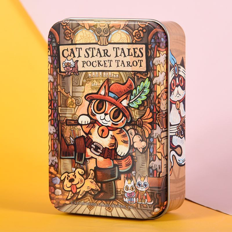 [Chính hãng] 5.8 * 9.5cm Cat Star Tales Tarot English Board Game Card Game Cat Star Tales Tarot