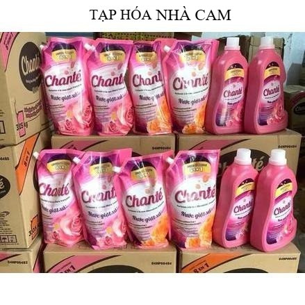 Thùng 4 Túi Nước Giặt Xả 8in1 Chanté 3.1kg Hương Nước Hoa Tươi Mát Chính Hãng - Thơm Lâu, Date Mới |