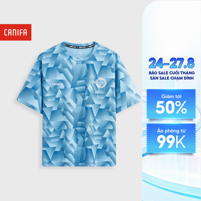 Áo phông active nam ngắn tay cổ tròn phong cách thể thao năng độngCANIFA 8TS26S006