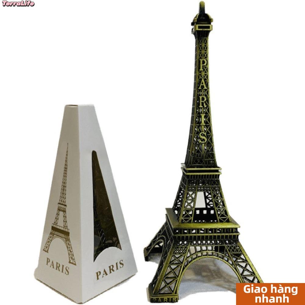 [COD] Tượng tháp Eiffel TIRALIFE, Mô hình tháp Eiffel kim loại 7 kích cỡ, Đồng có hộp Thiết kế tinh 