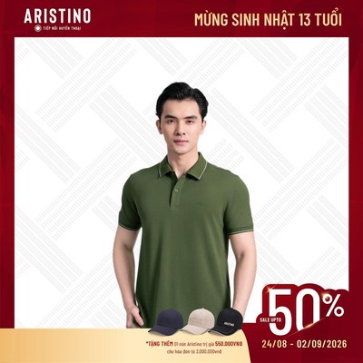 ARISTINO - Áo Polo Nam Tay Ngắn Modal Regular APS031AS2