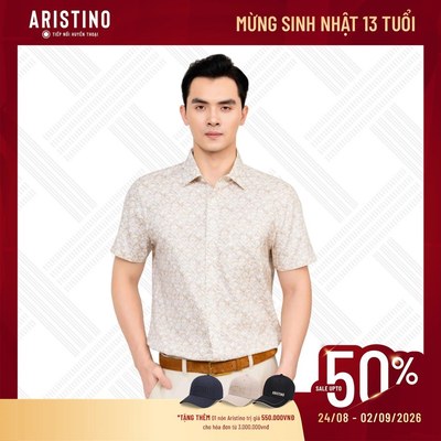 Áo Sơ Mi Ngắn Tay Nam Aristino Business Regular Fit 1SS224SAH2